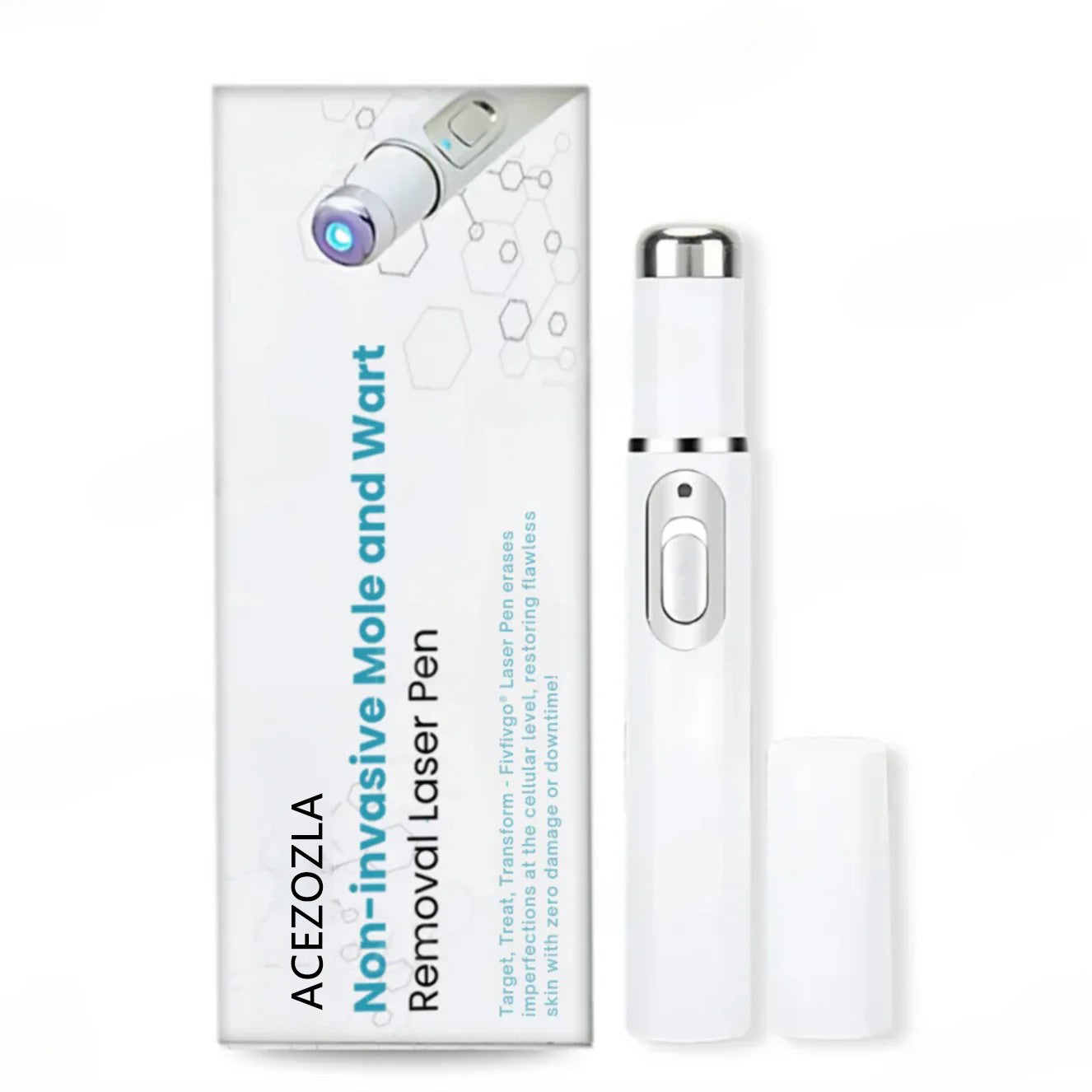 Say goodbye to moles and skin tags! ACEZOZLA™ non-invasive laser pen delivers hospital-grade results at home